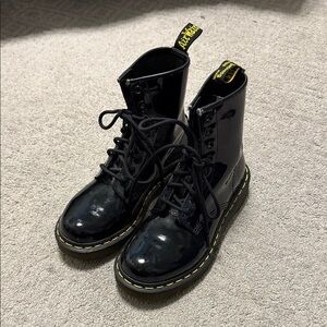 Dr. Martens Shiny Black Combat Boots